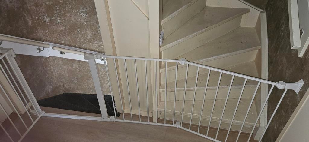 Traphekje wit metaal,, Ophalen, Gebruikt, Overige typen, 115 cm of meer