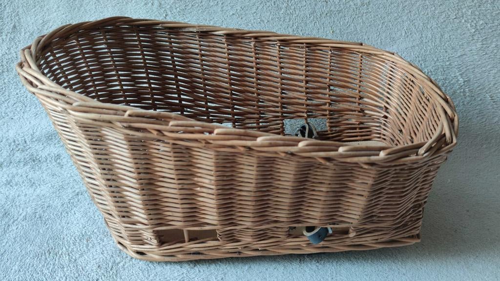 TOPSTAAT Basil pasja hondenfietsmand achterop - hond of kat, Dieren en Toebehoren, Ophalen of Verzenden, Zo goed als nieuw, Riet