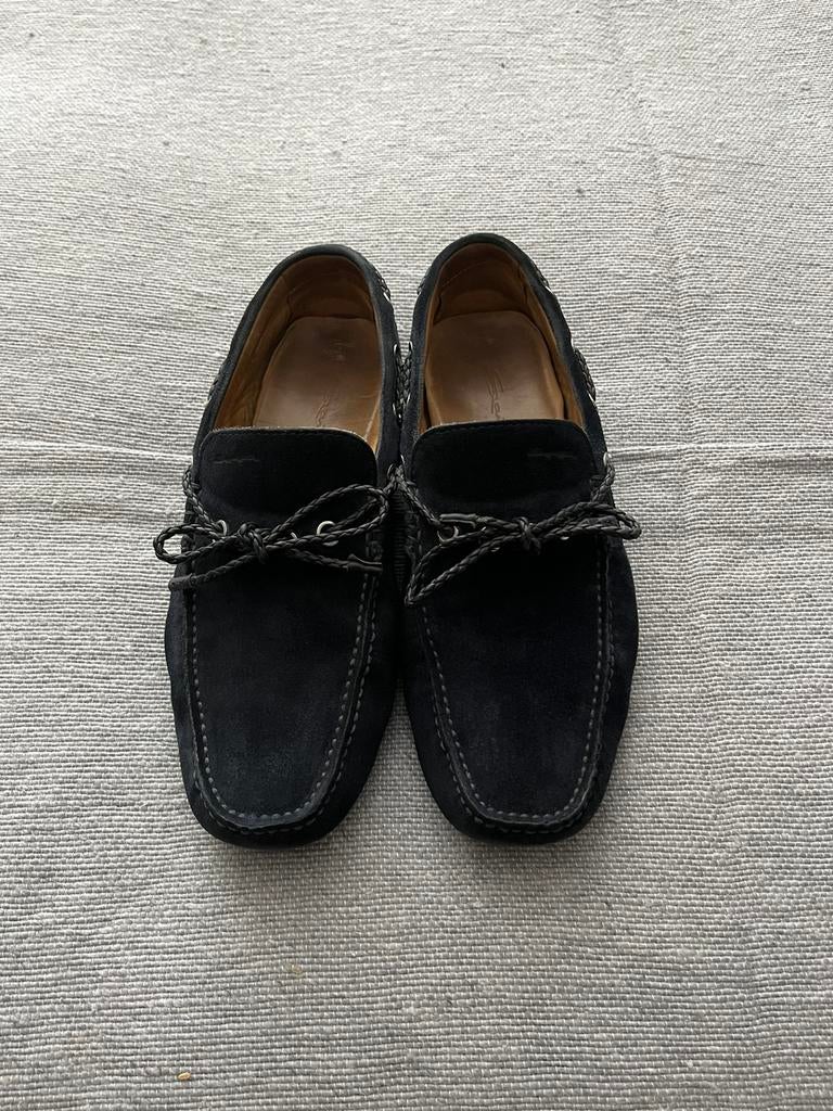 Santoni Heren Loafers maat 40, Kleding | Heren, Schoenen, Loafers, Blauw, Ophalen of Verzenden, Zo goed als nieuw