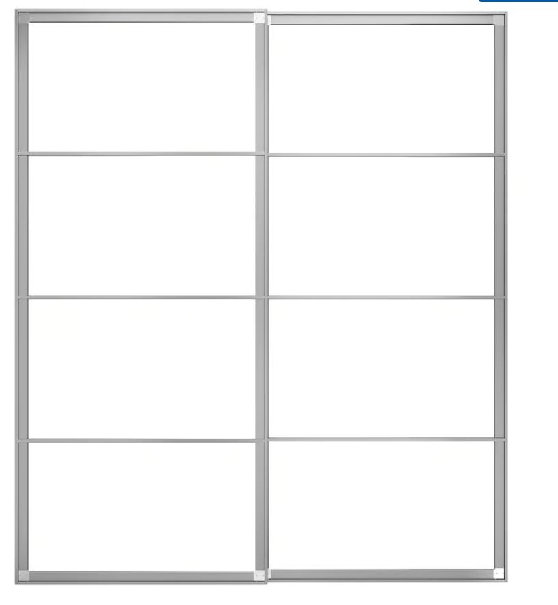 Ikea PAX schuifdeuren met rails 200 x 236, Ophalen, 200 cm of meer, Zo goed als nieuw, 200 cm of meer