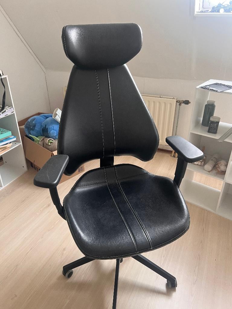 IKEA GRUPPSPEL Gamingstoel Grann zwart - zo goed als nieuw, Huis en Inrichting, Ophalen, Gaming bureaustoel, Zwart, Zo goed als nieuw