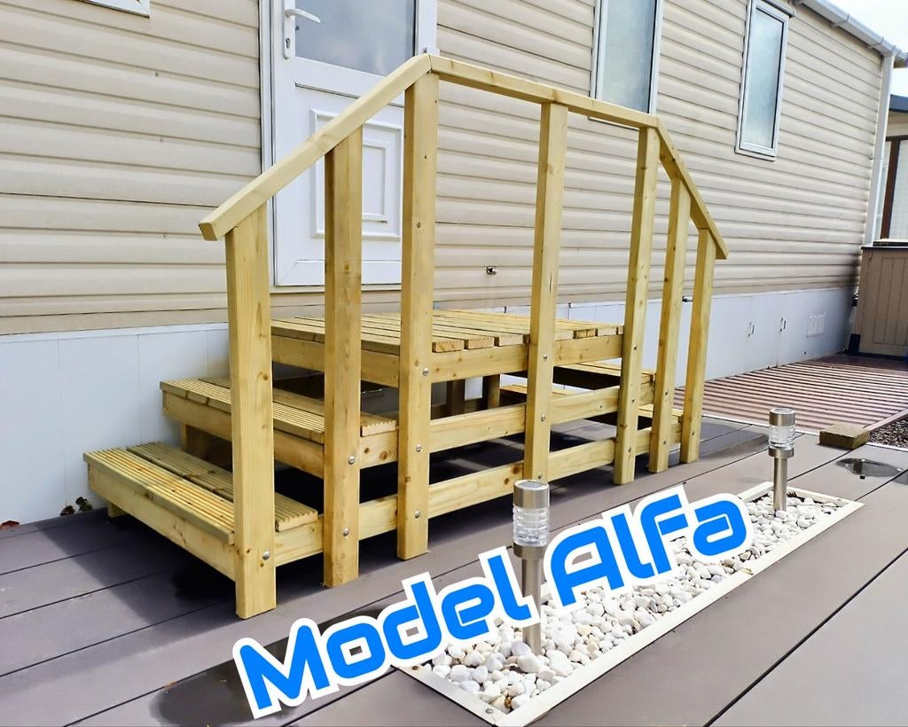 Houten caravantrappen voor caravans, Ophalen of Verzenden