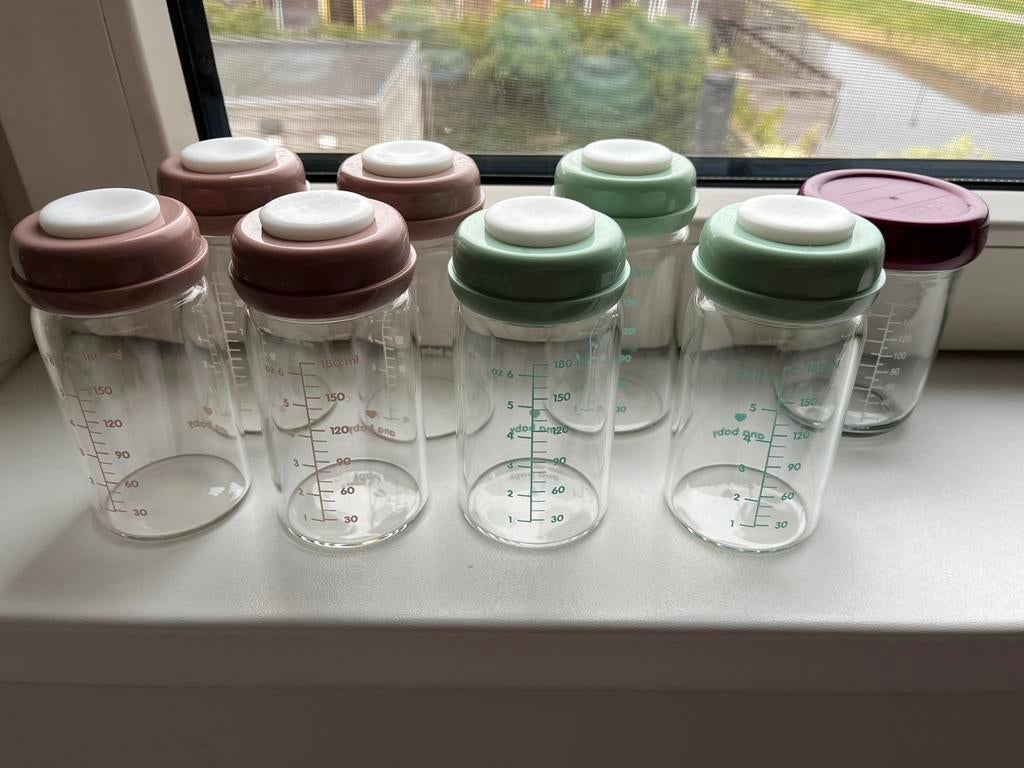 Glazen potjes voor hapjes of borstvoeding, Ophalen of Verzenden, Gebruikt, Overige typen