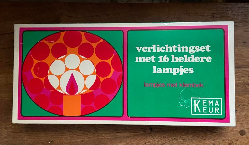 Vintage kerstverlichting, Diversen, Kerst, Ophalen of Verzenden
