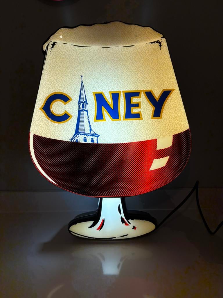 Ciney lichtbak / reclamelamp Ciney bier, Verzenden, Zo goed als nieuw, Reclamebord