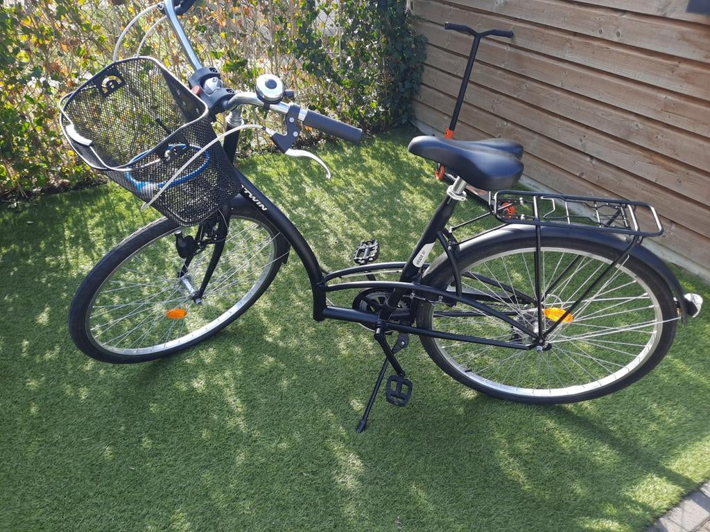 Mooie, weinig gebruikte Stadsfiets Elops 300 zwart - BTWIN, Fietsen en Brommers, Fietsen | Dames | Damesfietsen, Ophalen