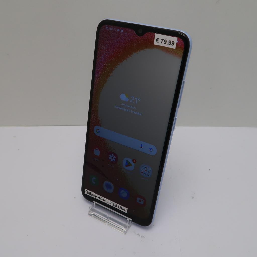 Samsung Galaxy A04e 32GB Dual Blue | in Prima Staat, Niet ingevuld, Zo goed als nieuw, Niet ingevuld, Niet ingevuld