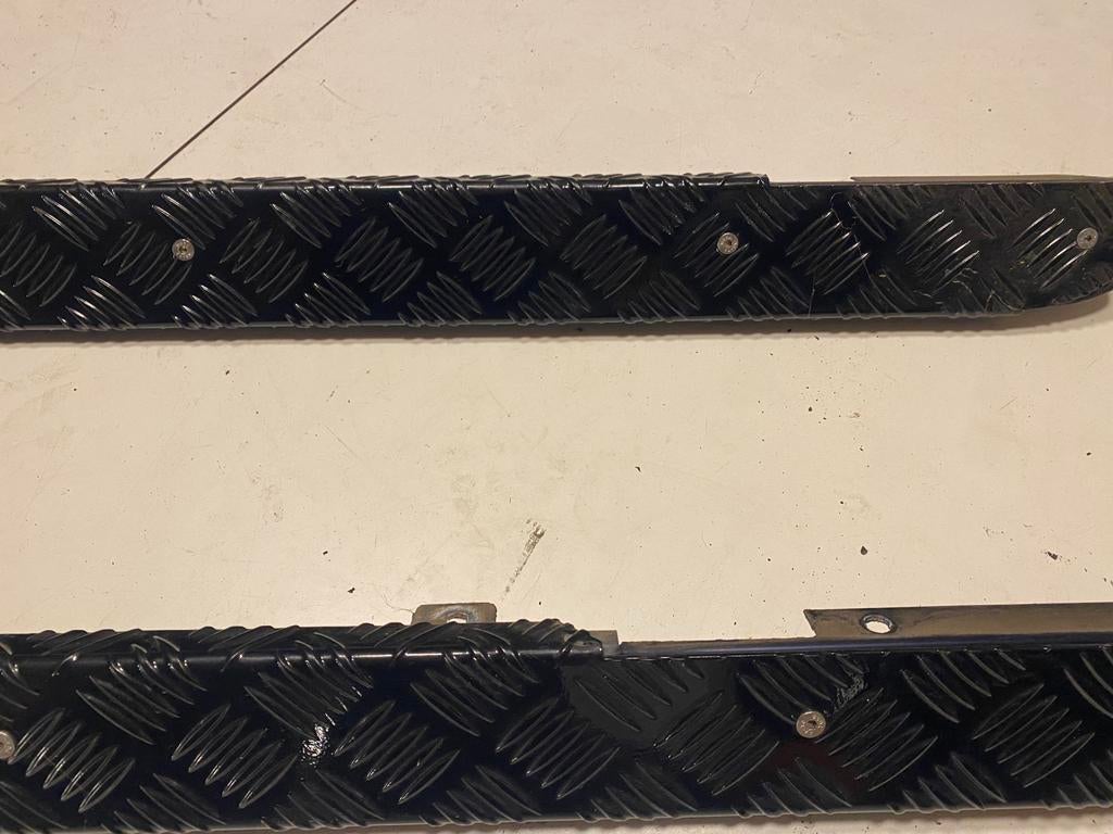 Dorpel traanolaat zwar Land Rover Defendee 90, Ophalen of Verzenden