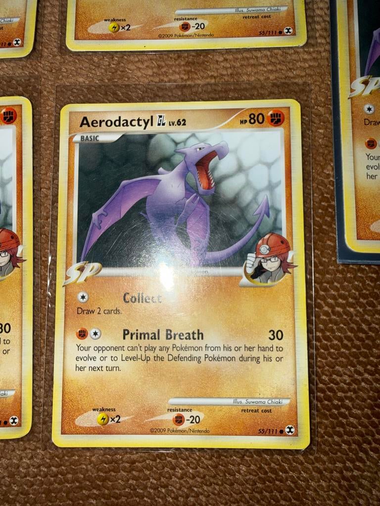 5x Aerodactyl 55/111 Set - Rising Rivals, Ophalen of Verzenden, Gebruikt, Meerdere kaarten