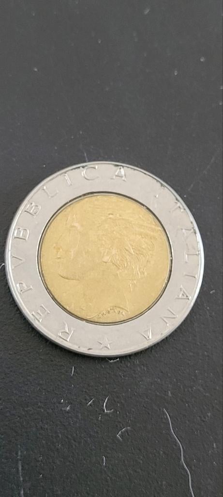 Italiaanse munt 500 lire 1989, Ophalen of Verzenden