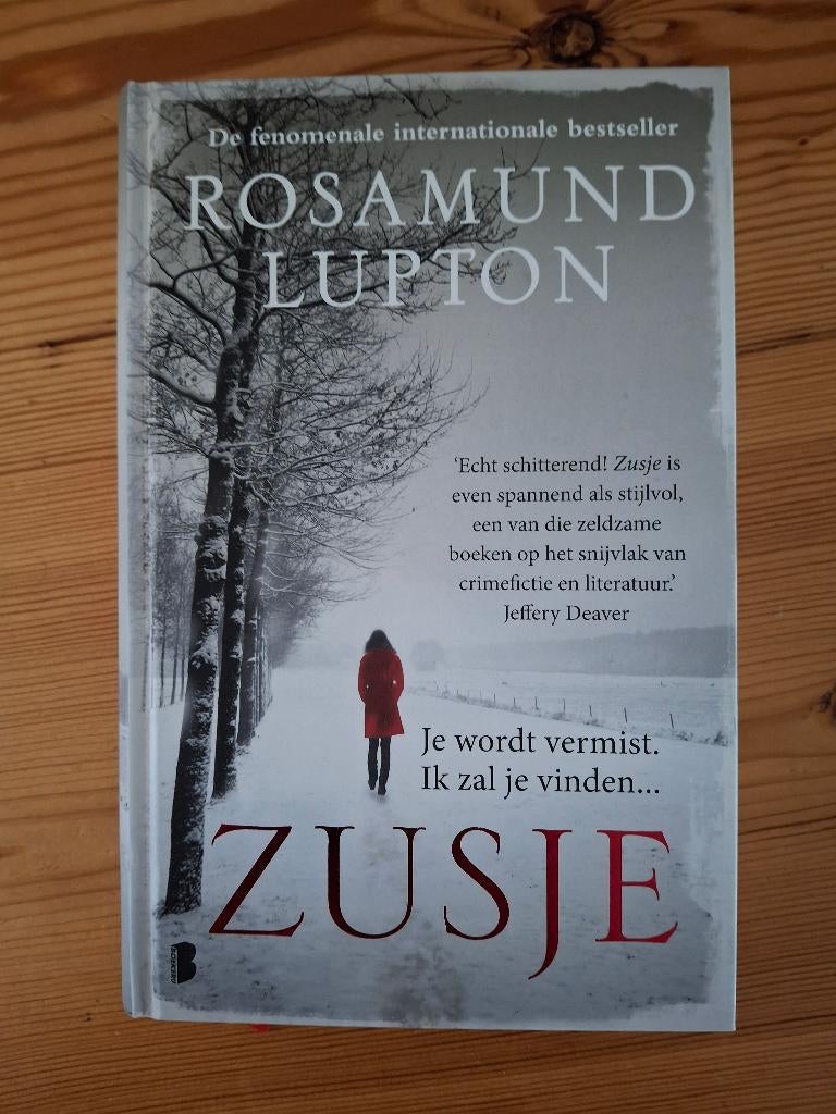 Zusje van Rosamund Lupton., Ophalen of Verzenden, Zo goed als nieuw