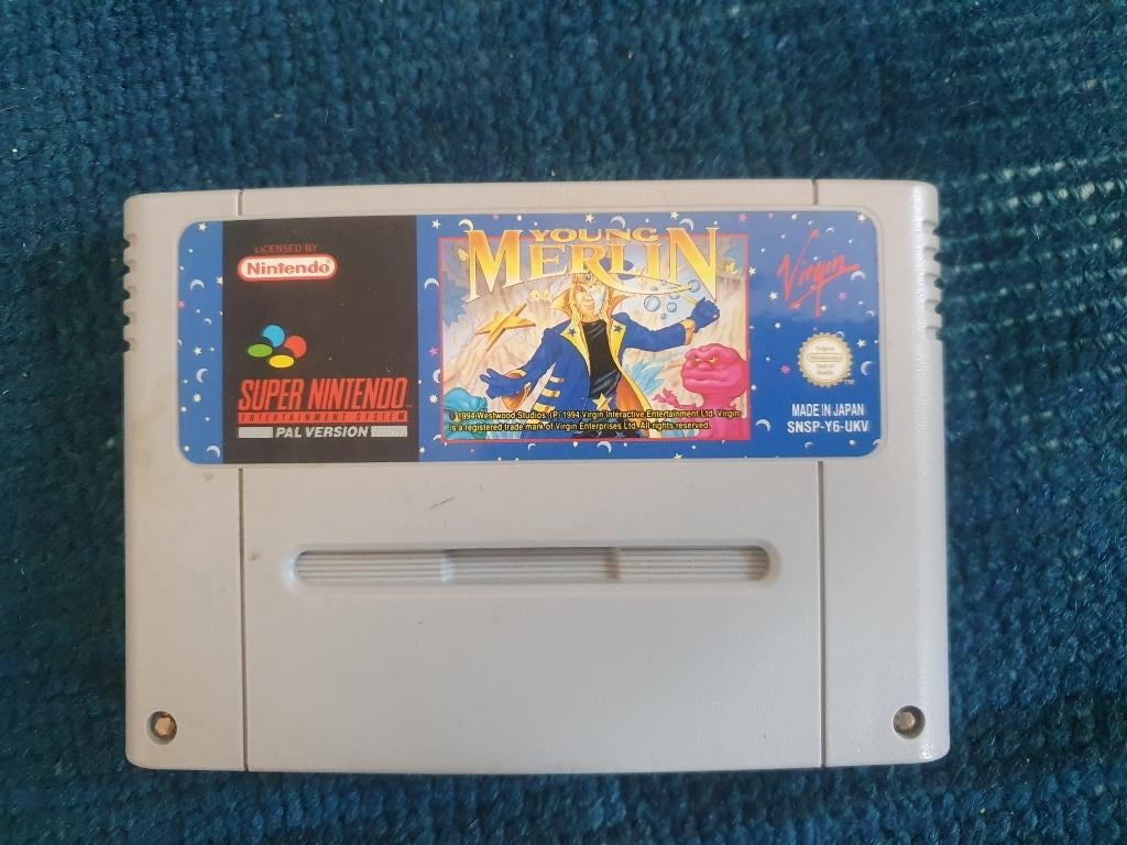 SNES Game Young Merlin (SNES) - PAL versie, Spelcomputers en Games, Games | Nintendo Super NES, Avontuur en Actie, Gebruikt, 1 speler