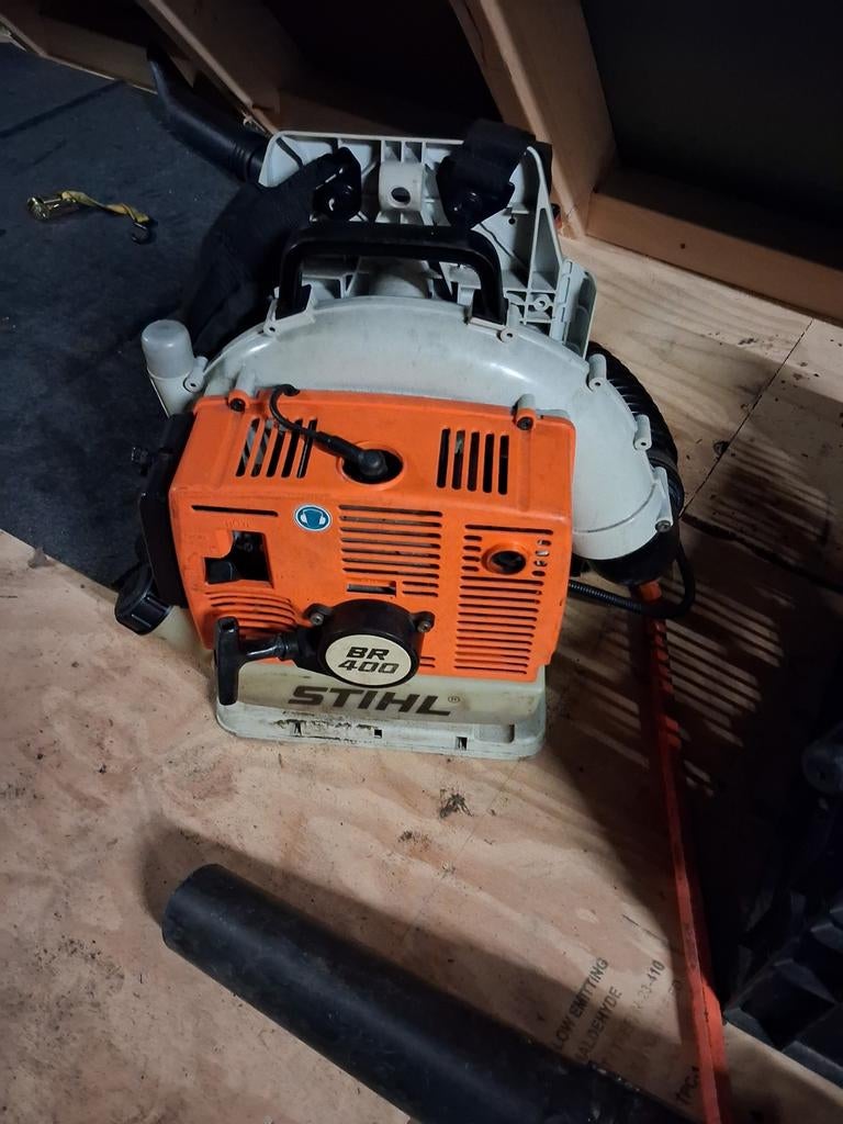 Stihl bladblazer, Ophalen, Benzine