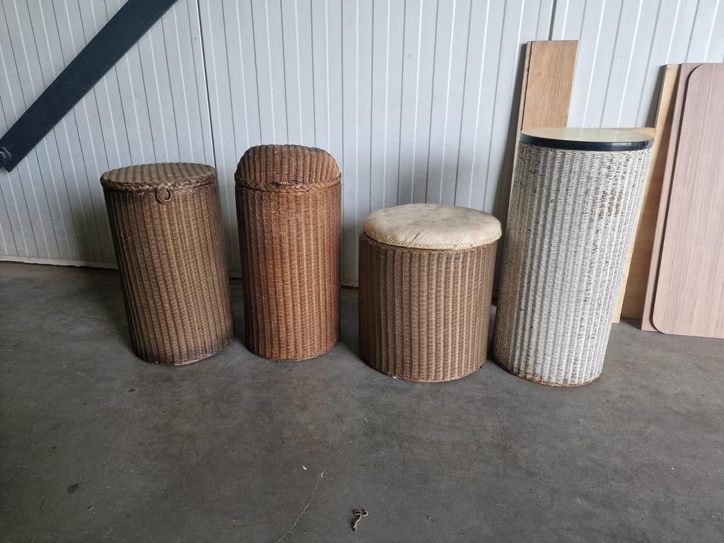 Lloyd Loom. Ronde wasmanden, Ophalen