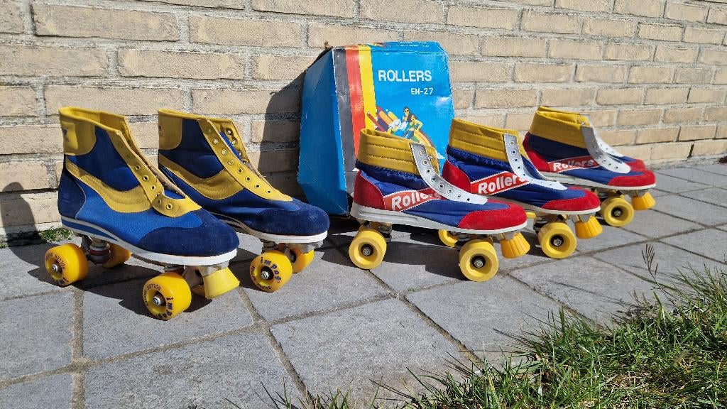 Nieuwe rolschaatsen uit oude stock van jaren 70-80, Overige typen, Nieuw, Kinderen, Ophalen