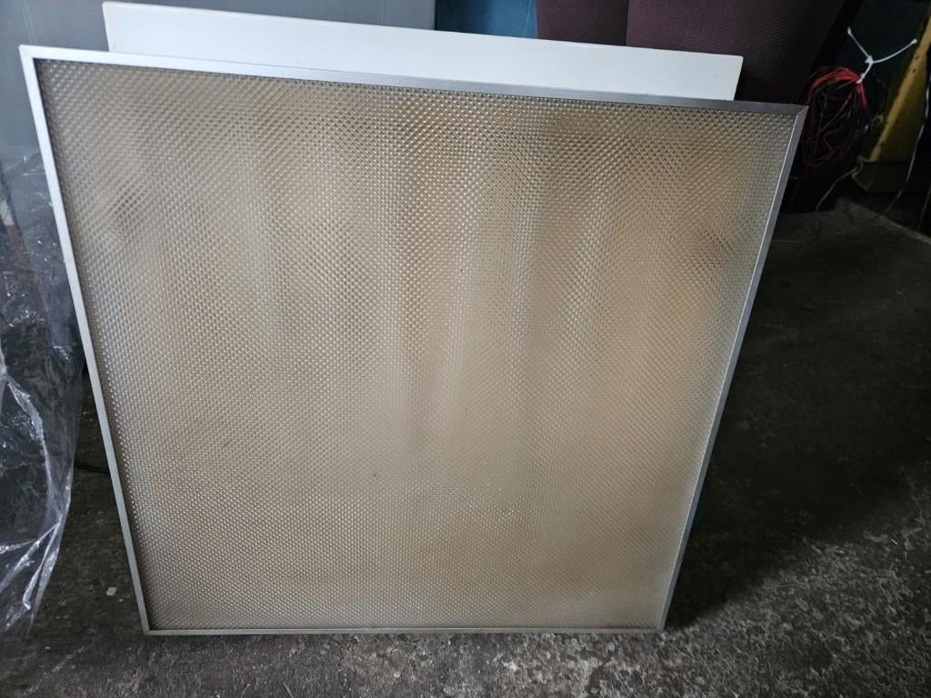 Vierkante plafondlamp/lichtbak, Ophalen, Glas