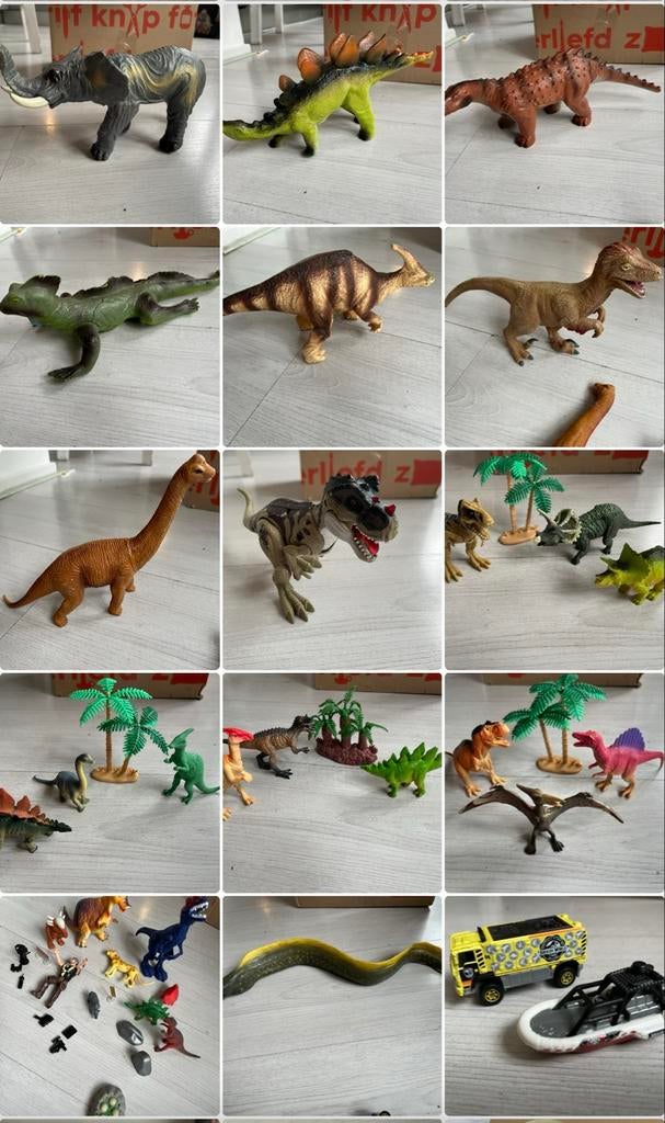 Dinosaurus speelgoed - grote set, Kinderen en Baby's, Speelgoed | Actiefiguren, Ophalen of Verzenden, Zo goed als nieuw