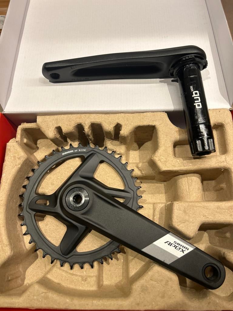 SRAM Apex crankstel met 40T X-SYNC kettingblad, Fietsen en Brommers, Ophalen of Verzenden, Zo goed als nieuw, Algemeen, Crankstel of Pedalen