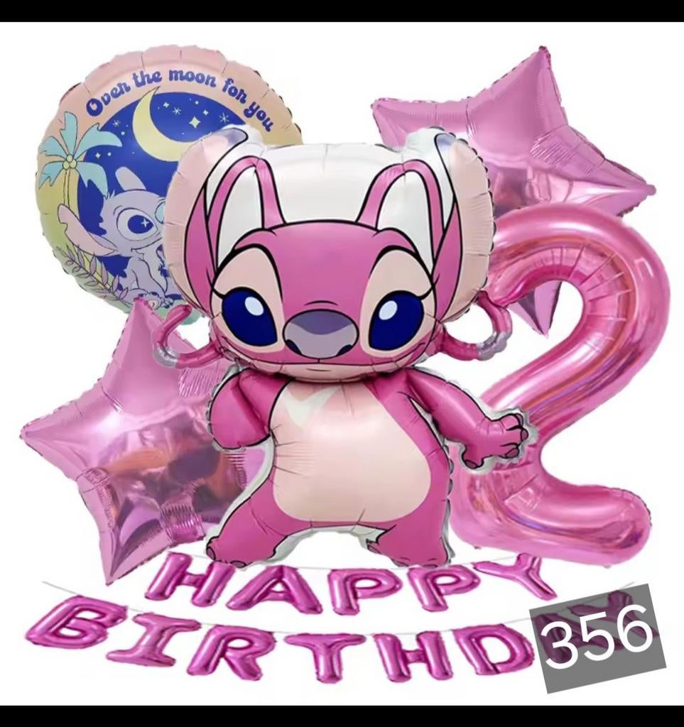Nieuw Lilo & Stitch Feestpakket - Ballonnen & Decoratie, Ophalen of Verzenden, Nieuw, Versiering, Verjaardag