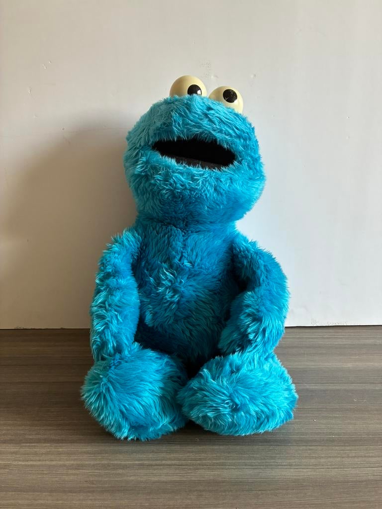 Sesamstraat koekiemonster knuffel 65cm, Gebruikt, Actiefiguur of Pop, Nvt, Nvt