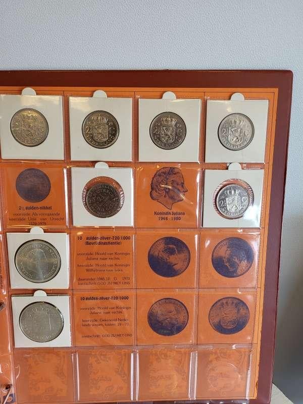 Nederland verzameling Juliana 1 Cent t/m 2,5 Gulden incl zil, Postzegels en Munten, Munten | Nederland, Koningin Juliana, Setje