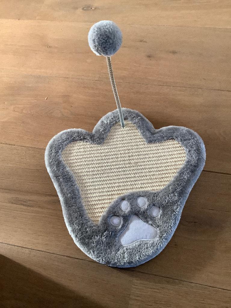 Kattenkrabplank met speeltje, Dieren en Toebehoren, Ophalen, Zo goed als nieuw, Overig speelgoed
