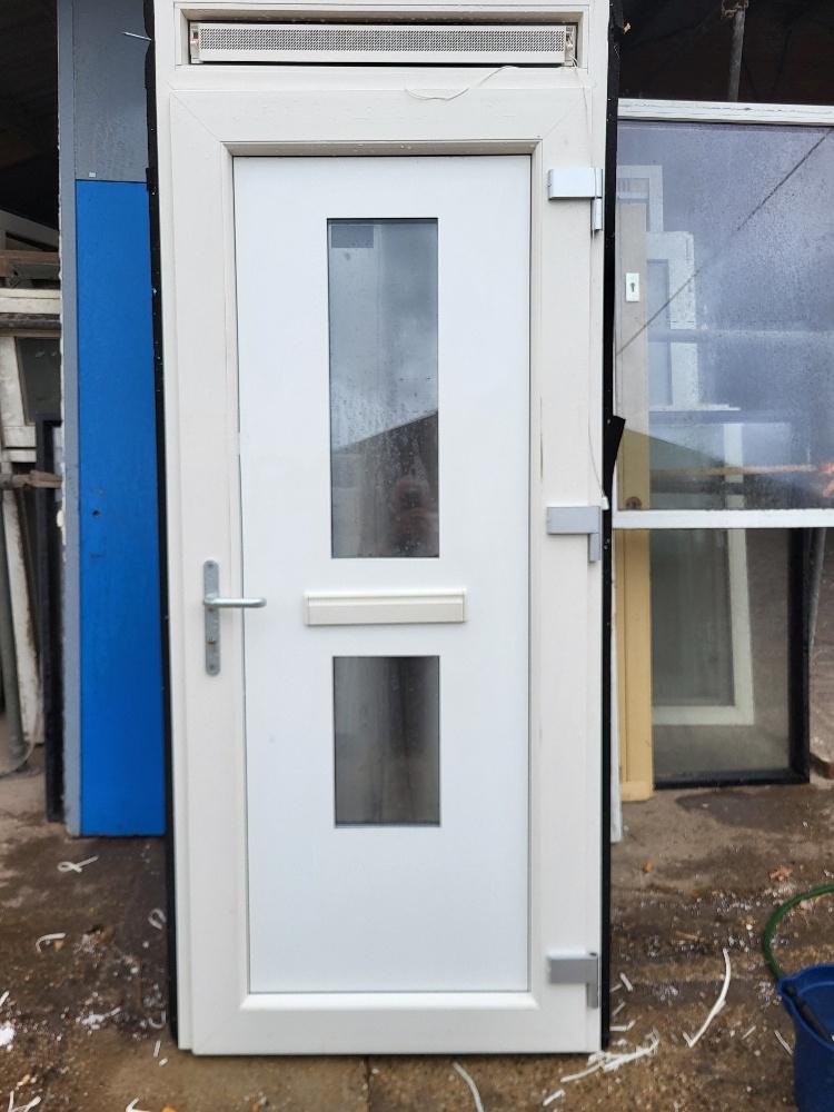 Kunststof deuren, Gebruikt, 80 tot 100 cm, 215 cm of meer, Niet ingevuld