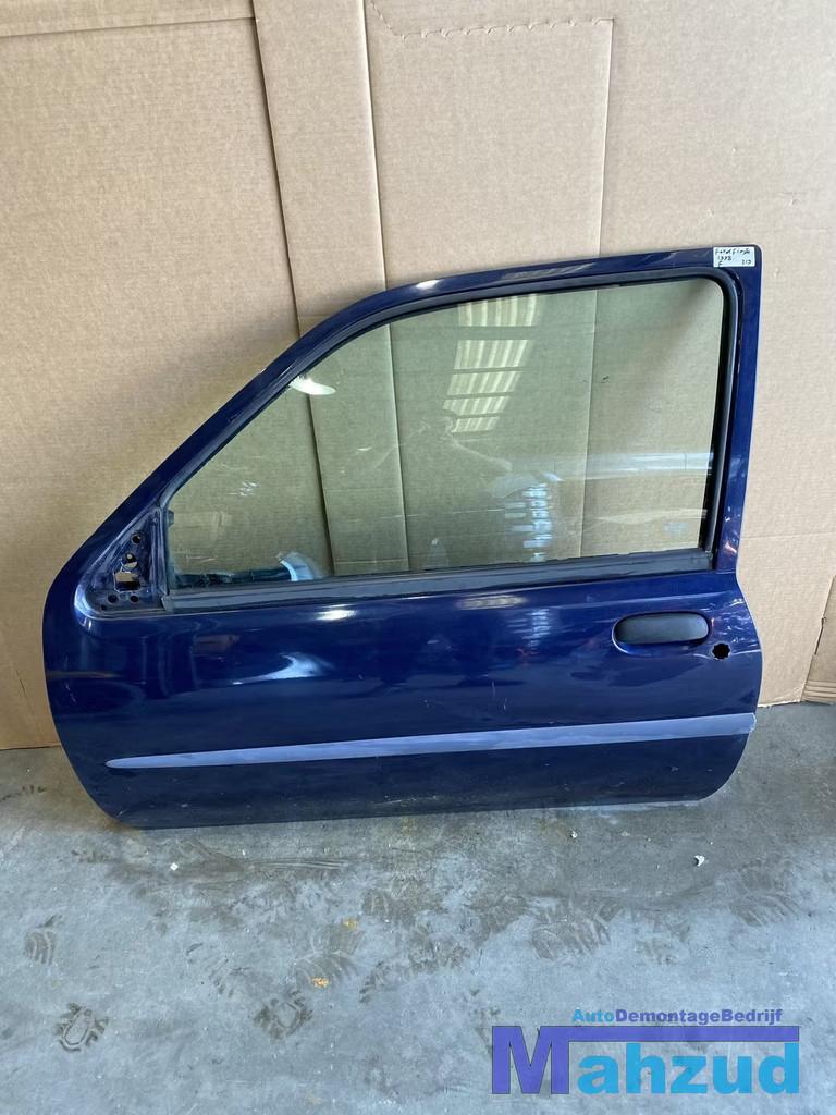 FORD FIESTA 4 Blauw LINKS Linker deur portier 1998-2001, Auto-onderdelen, Gebruikt, Deur, Info@ford.com, Ophalen of Verzenden