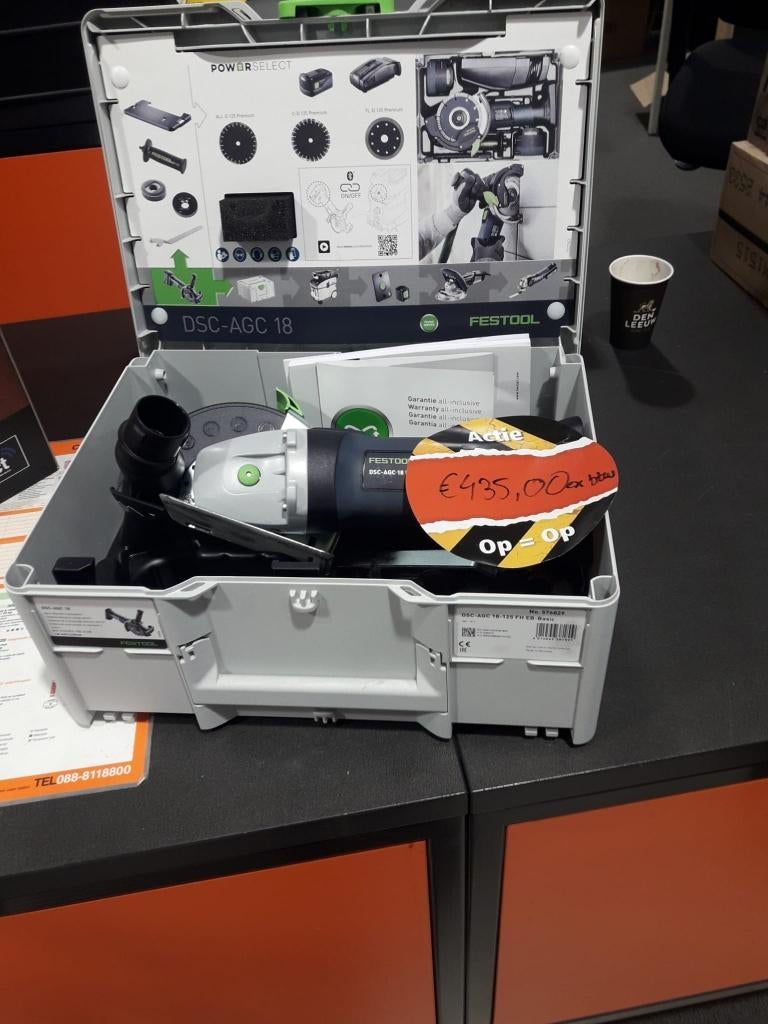 Festool tegelslijper, Ophalen, Nieuw, Minder dan 700 watt, Haakse handslijpmachine