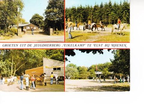 ELST bij RHENEN,- Jeugdherberg,,Eikelkamp''  05-04, Verzamelen, Ansichtkaarten | Nederland, Ongelopen, Utrecht, 1960 tot 1980