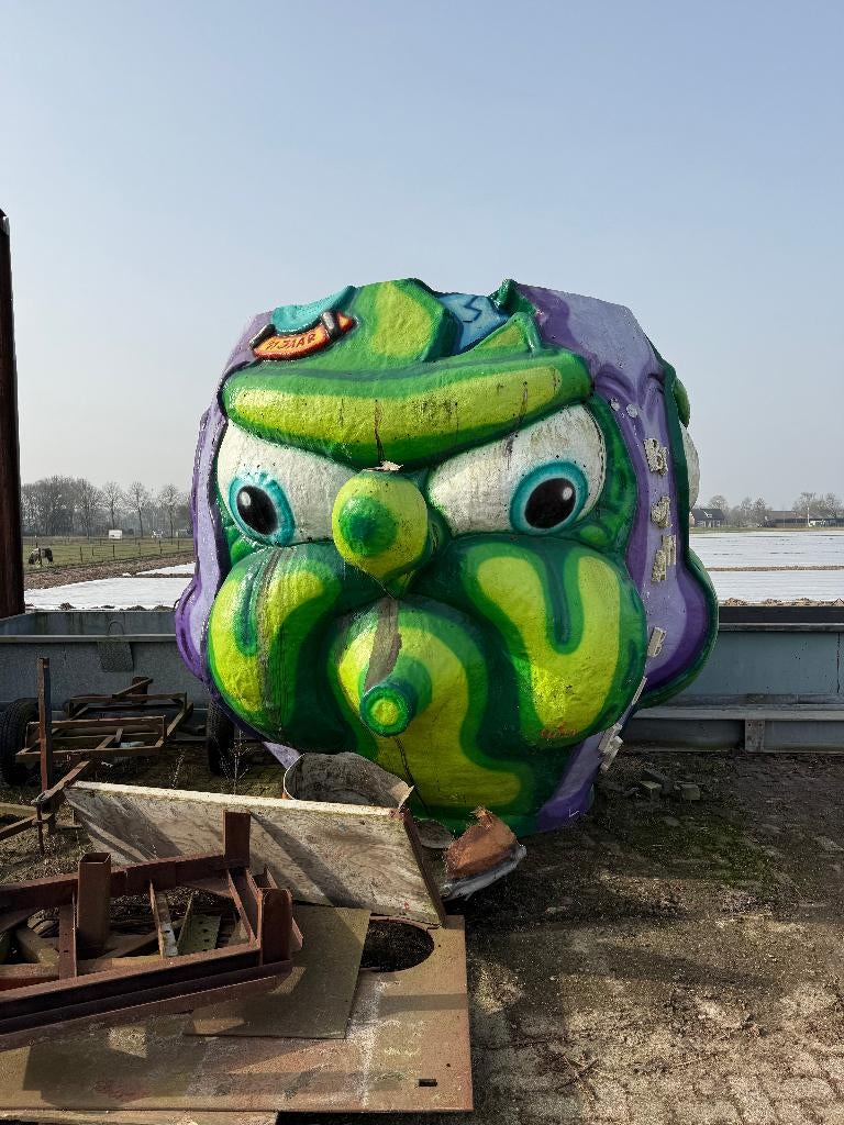 polyester carnavalswagen poppen, Ophalen, Gebruikt, Feestartikel, Carnaval