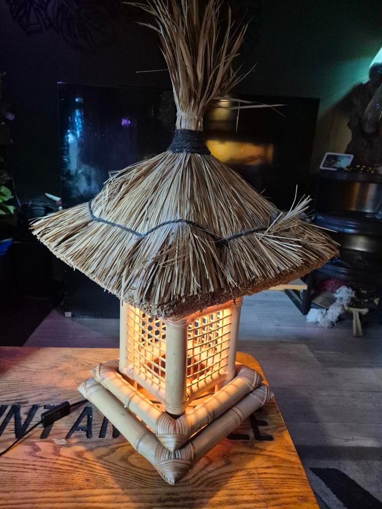 Rieten lamp, Ophalen