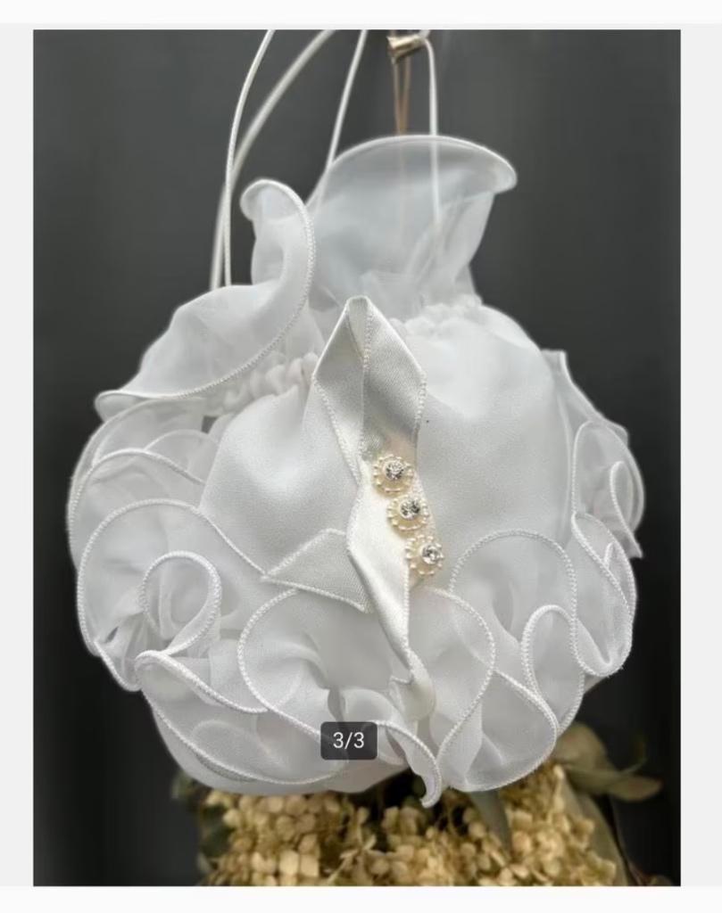 Elegant Bruidstasje - Perfect voor de Grote Dag!, Wit, Ophalen of Verzenden, Zo goed als nieuw, Accessoires