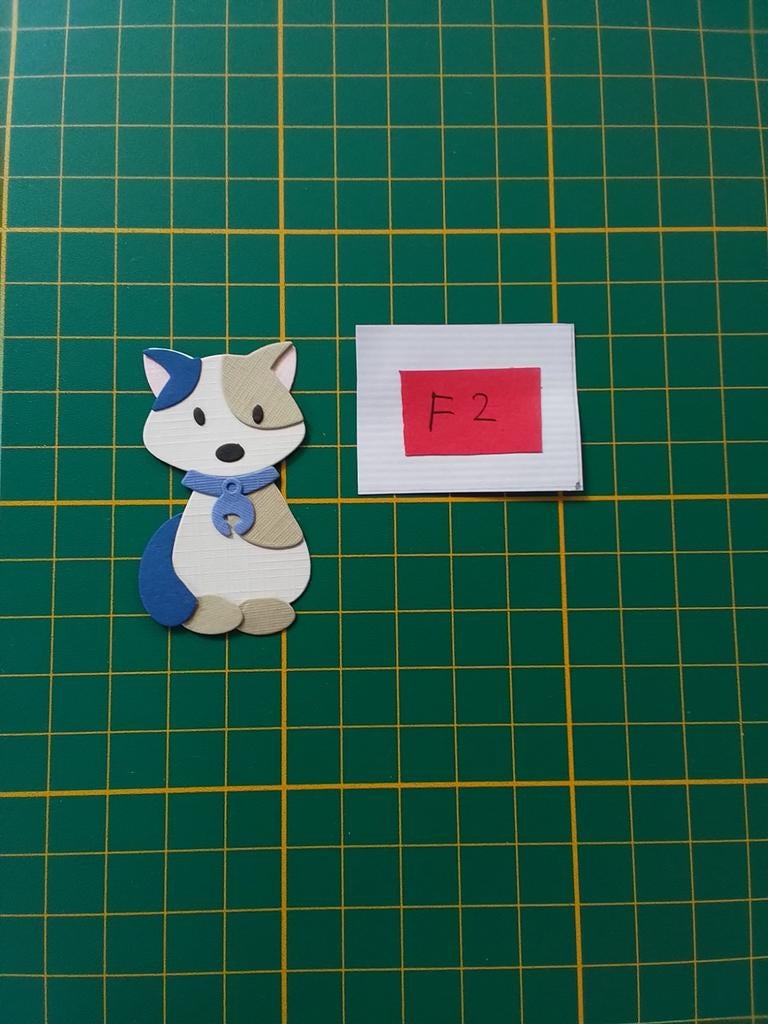 F2 Stansjes blauwe lapje kat, Ophalen of Verzenden, Nieuw, Kerst, Overige typen