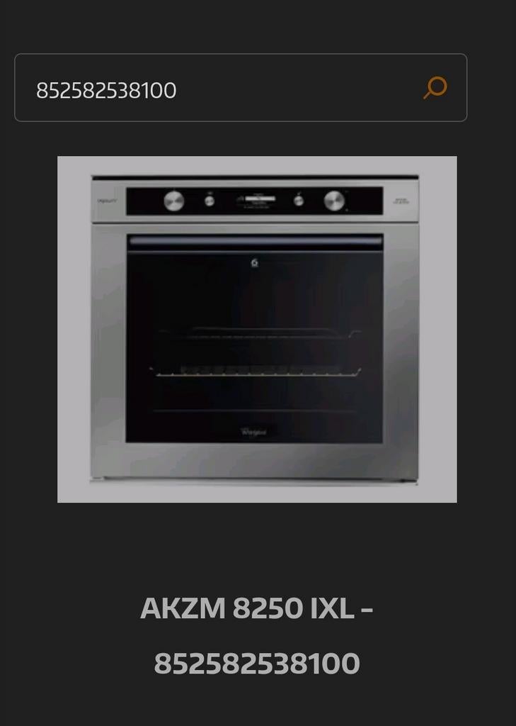 Whirlpool inbouw oven, Ophalen, Gebruikt, 50 tot 100 cm, Minder dan 100 cm