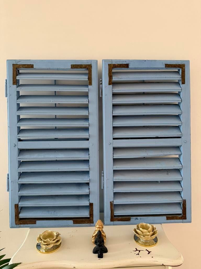 Brocante franse luikjes (decoratief), Ophalen of Verzenden, Gebruikt