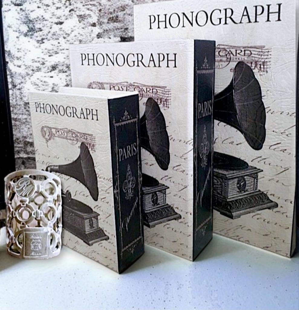 3 pcs pu leather booksafe ( rivièra maison votive kado), Huis en Inrichting, Woonaccessoires | Overige, Nieuw, Ophalen of Verzenden