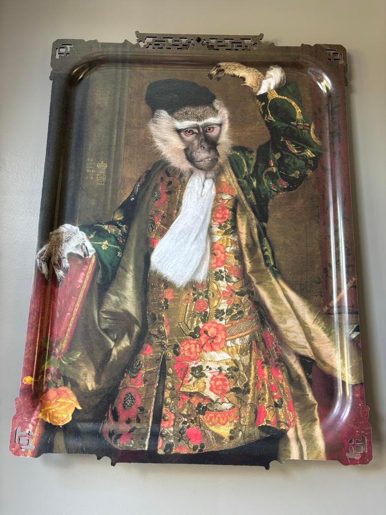 Aap van Ibride, 47cm x 65cm, Ophalen of Verzenden