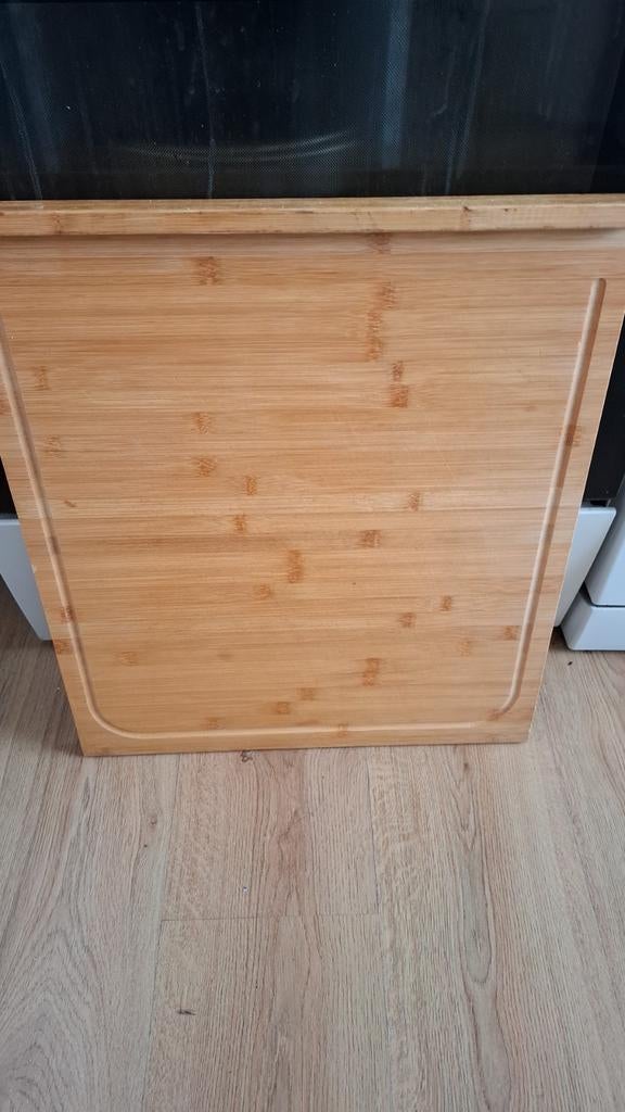 Bamboe snijplank met sapgeul, Ophalen of Verzenden, Gebruikt