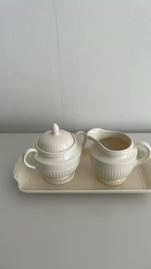 Te koop 3 delig roomstel Wedgwood Edme, Ophalen of Verzenden