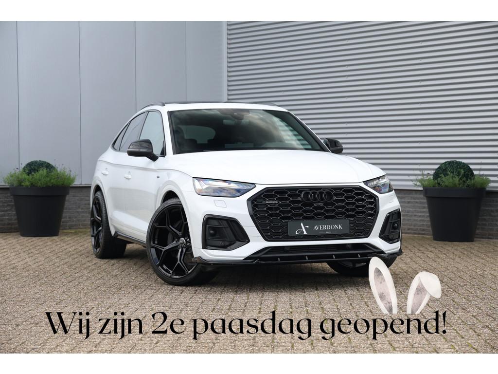Audi Q5 Sportback 50 TFSI e S-Line 299pk Quattro Pano|Luchtv, Automaat, Gebruikt, 4 cilinders, Wit
