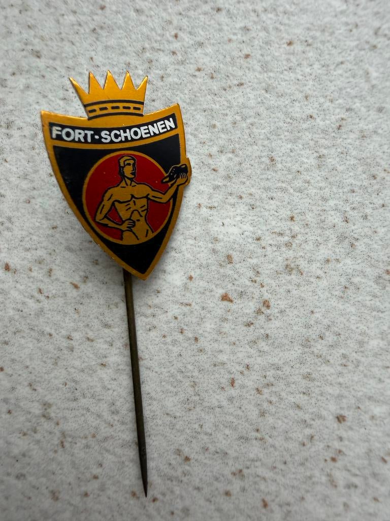 Fort-Schoenen speldje, Ophalen of Verzenden, Gebruikt, Overige onderwerpen, Speldje of Pin