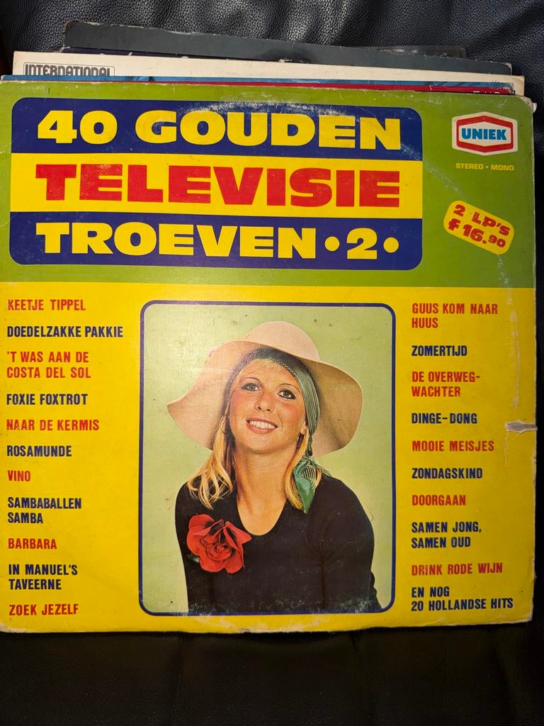T3.  40 Gouden Televisie Troeven 2 - Dubbel LP, Cd's en Dvd's, Vinyl | Nederlandstalig, Gebruikt, Levenslied of Smartlap, 12 inch