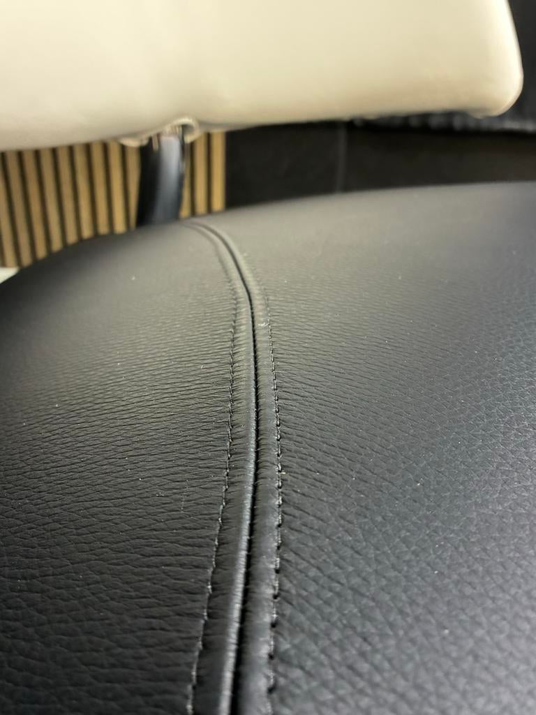 Design Pallone fauteuil zwart wit - Nieuw Leer, Ophalen, Leolux, ., Leer