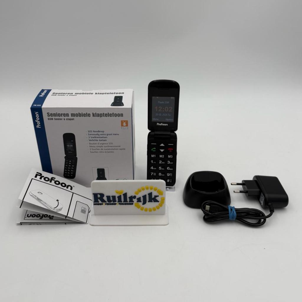 Profoon seniorentelefoon klaptelefoon PM-660 - Zgan, Ruilrijk, Zo goed als nieuw, Info@ruilrijk.nl, Neerstraat 60, 6041 KD Roermond