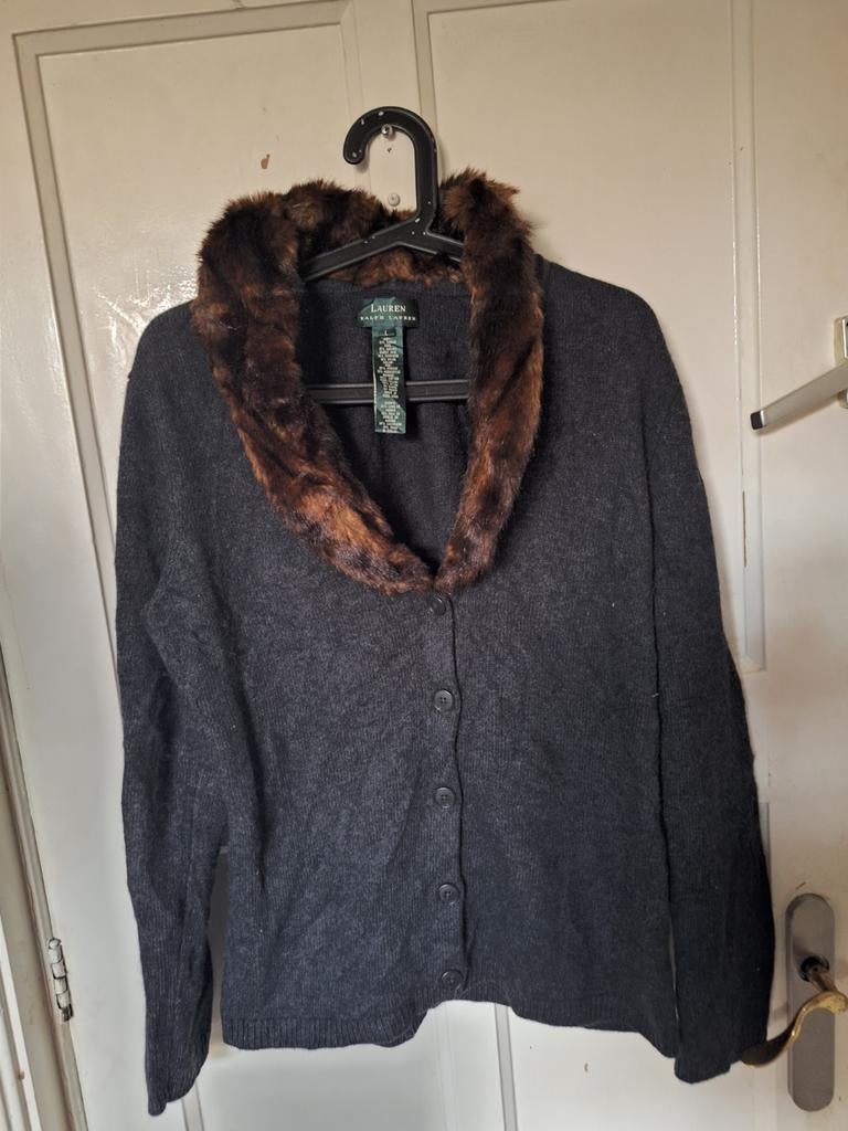 Vintage Ralph Lauren vest/Jasje Maat L., Kleding | Dames, Grote Maten, Ophalen of Verzenden, Zo goed als nieuw, Trui of Vest
