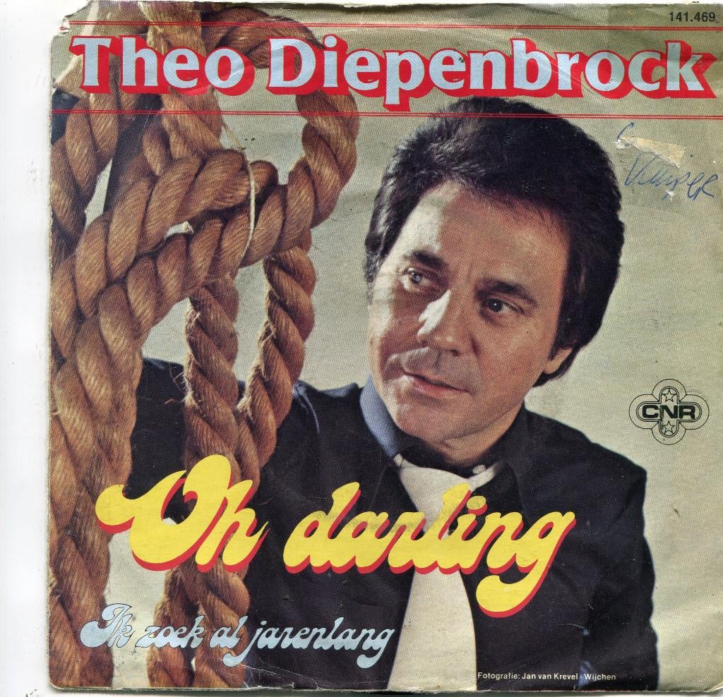 THEO DIEPENBROCK  -  Oh darling, Gebruikt, 7 inch, Single, Ophalen of Verzenden