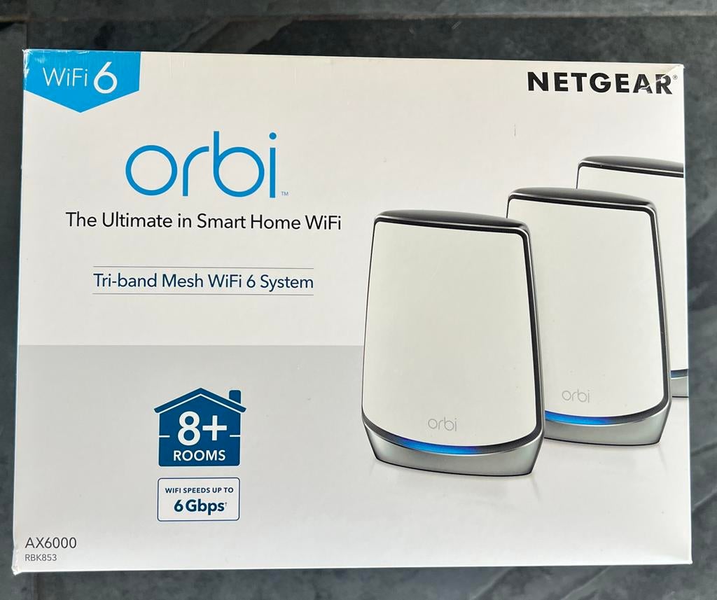 NETGEAR Orbi RBK853 AX6000 WiFi 6 Mesh System, Ophalen of Verzenden, NETGEAR