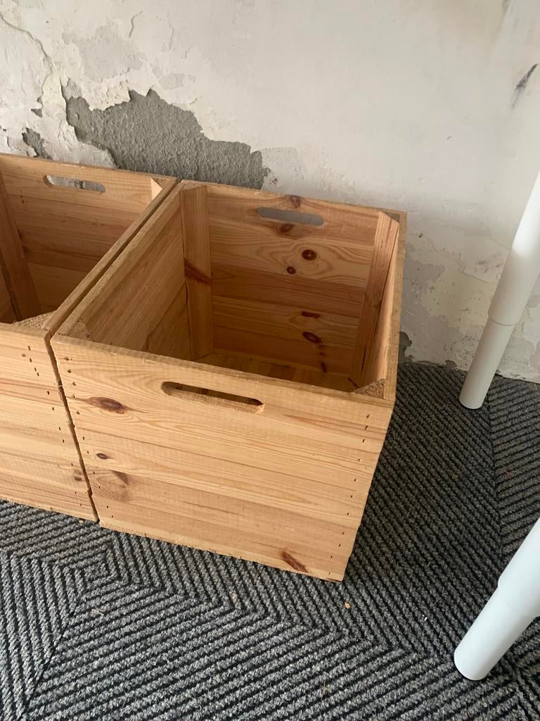 Blank houten kisten 4 stuks., Ophalen, Zo goed als nieuw, Minder dan 50 cm