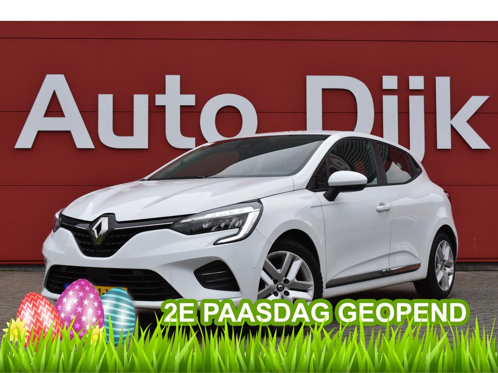 Renault Clio 1.0 TCe Bi-Fuel Zen LED | Carplay | Navi | Airc, Voorwielaandrijving, Stof, Gebruikt, Met garantie (alle)